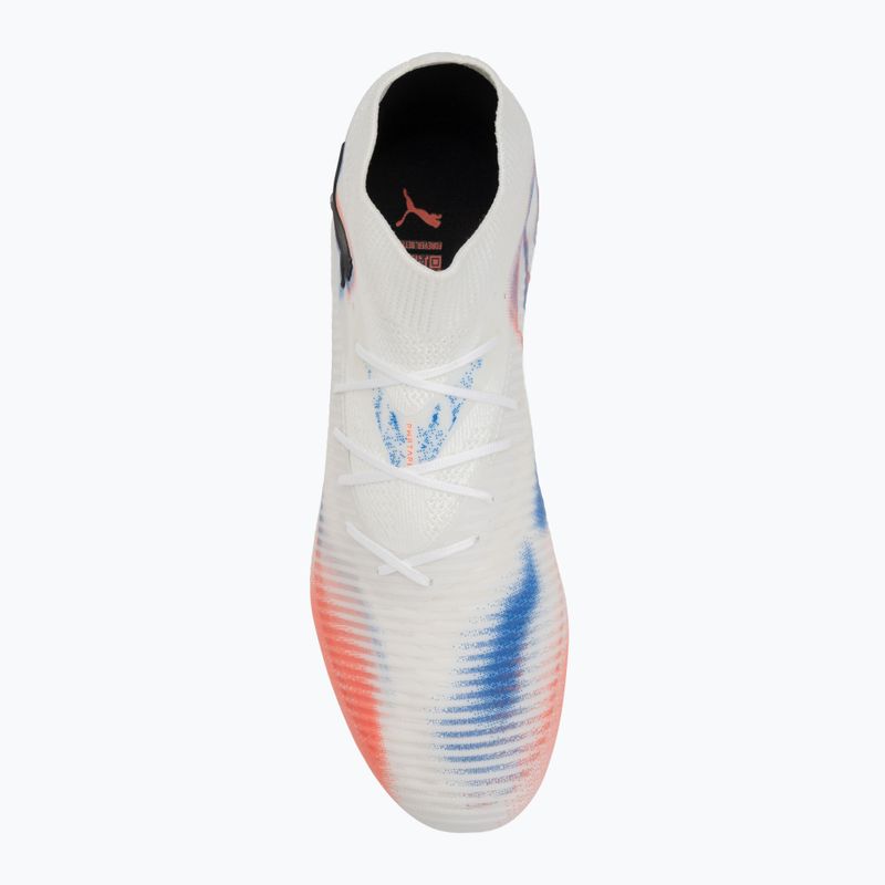 Buty piłkarskie męskie PUMA Future 8 Pro MxSG puma white/puma black/glowing red 5