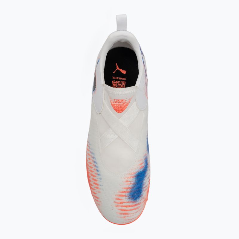 Buty piłkarskie dziecięce PUMA Future 8 Match LL TT + Mid Jr puma white/puma black/glowing red 5