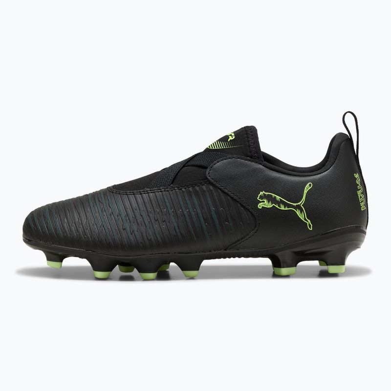 Buty piłkarskie dziecięce PUMA Future 8 Match LL FG/AG Jr puma black/fizzy light/green terrain 9