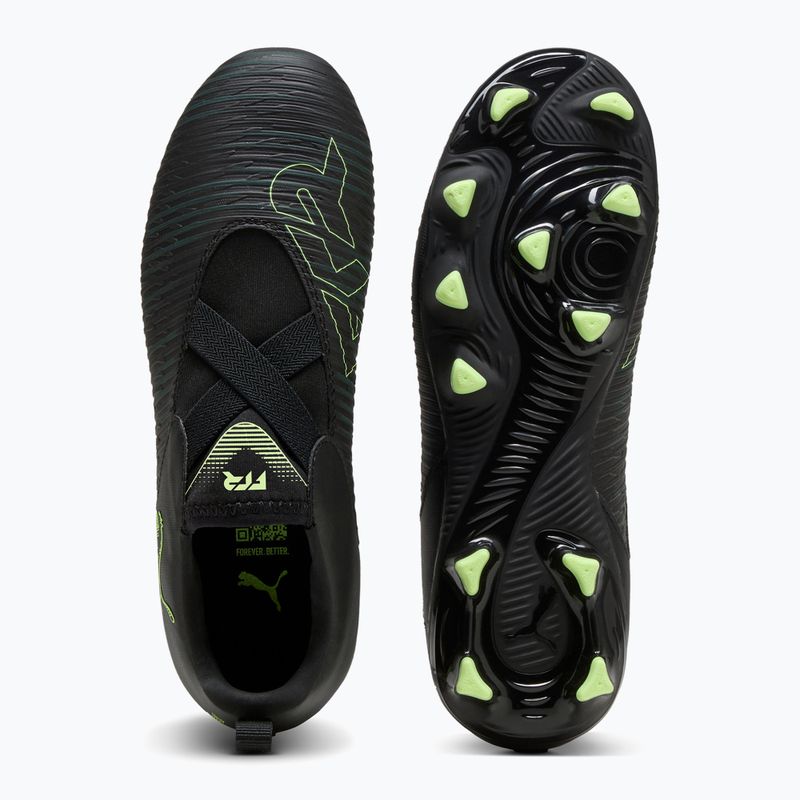 Buty piłkarskie dziecięce PUMA Future 8 Match LL FG/AG Jr puma black/fizzy light/green terrain 10