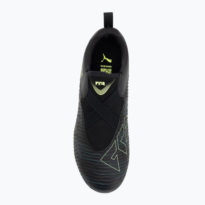 Buty piłkarskie dziecięce PUMA Future 8 Match LL FG/AG Jr puma black/fizzy light/green terrain 5
