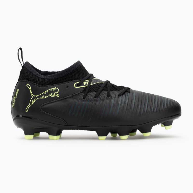 Buty piłkarskie dziecięce PUMA Future 8 Match FG/AG Jr puma black/fizzy light/green terrain 2