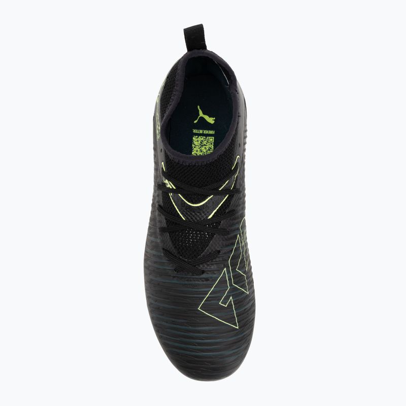 Buty piłkarskie dziecięce PUMA Future 8 Match FG/AG Jr puma black/fizzy light/green terrain 5