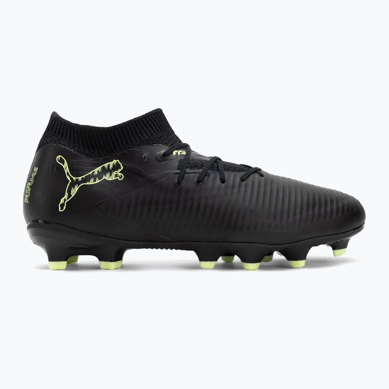 Buty piłkarskie dziecięce PUMA Future 8 Pro FG/AG Jr puma black/fizzy light/green terrain 2