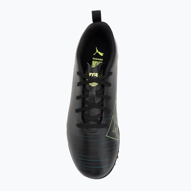 Buty piłkarskie dziecięce PUMA Future 8 Play TT Jr puma black/fizzy light/green terrain 5