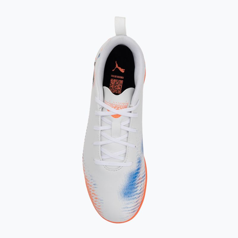 Buty piłkarskie dziecięce PUMA Future 8 Play It Jr puma white/puma black/glowing red 5