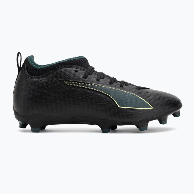 Buty piłkarskie dziecięce PUMA Ultra 6 Match FG/AG Jr puma black/fizzy light/green terrain 2