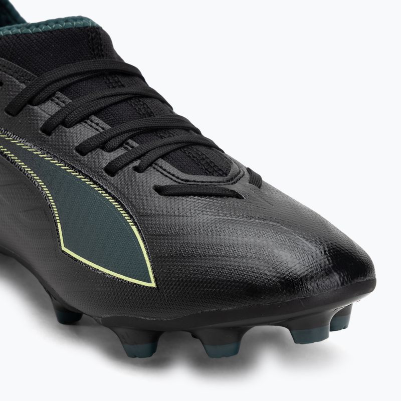 Buty piłkarskie dziecięce PUMA Ultra 6 Match FG/AG Jr puma black/fizzy light/green terrain 7