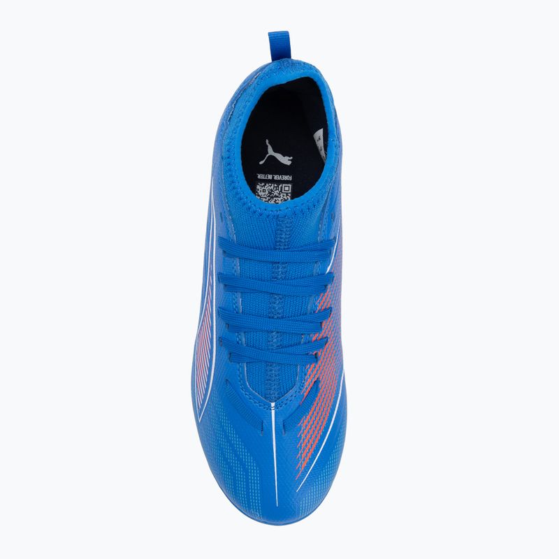 Buty piłkarskie dziecięce PUMA Ultra 6 Match FG/AG Jr ultra blue/puma white/glowing red 5