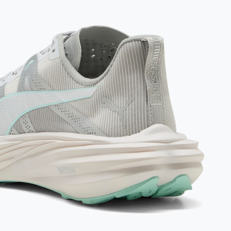 Buty do biegania damskie PUMA Deviate Nitro Elite Trail feather grey/mint melt 4