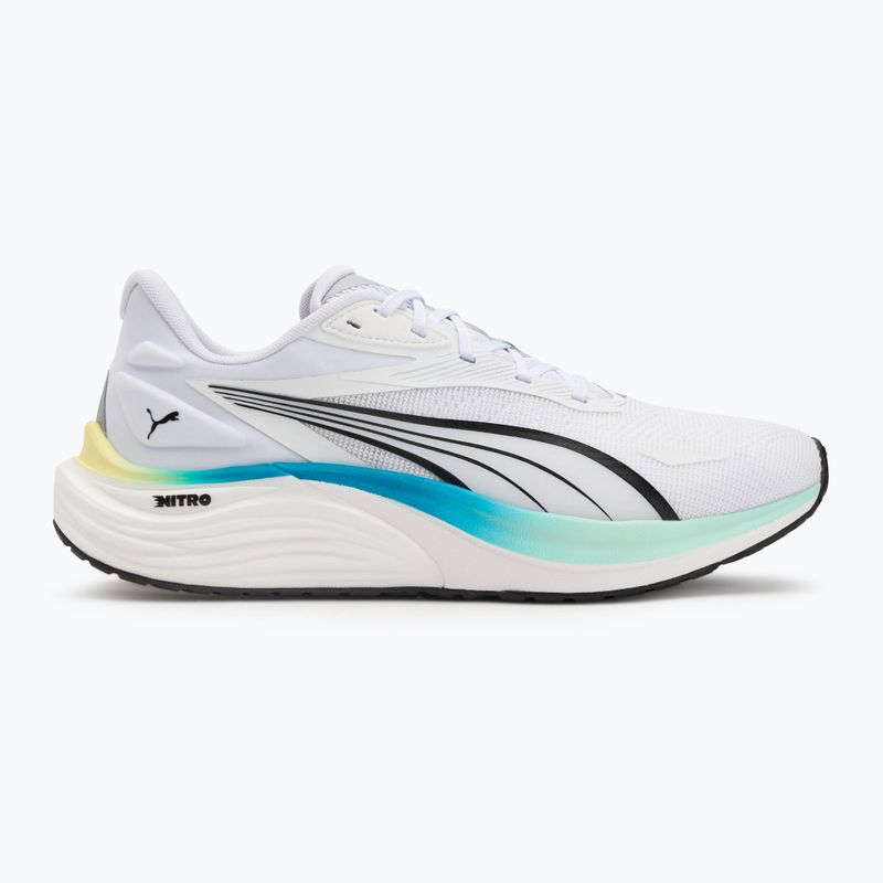 Buty do biegania męskie PUMA Electrify Nitro 4 puma white/mint melt/speed blue 2