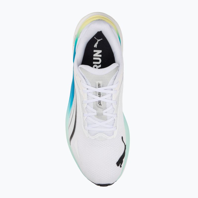 Buty do biegania męskie PUMA Electrify Nitro 4 puma white/mint melt/speed blue 5