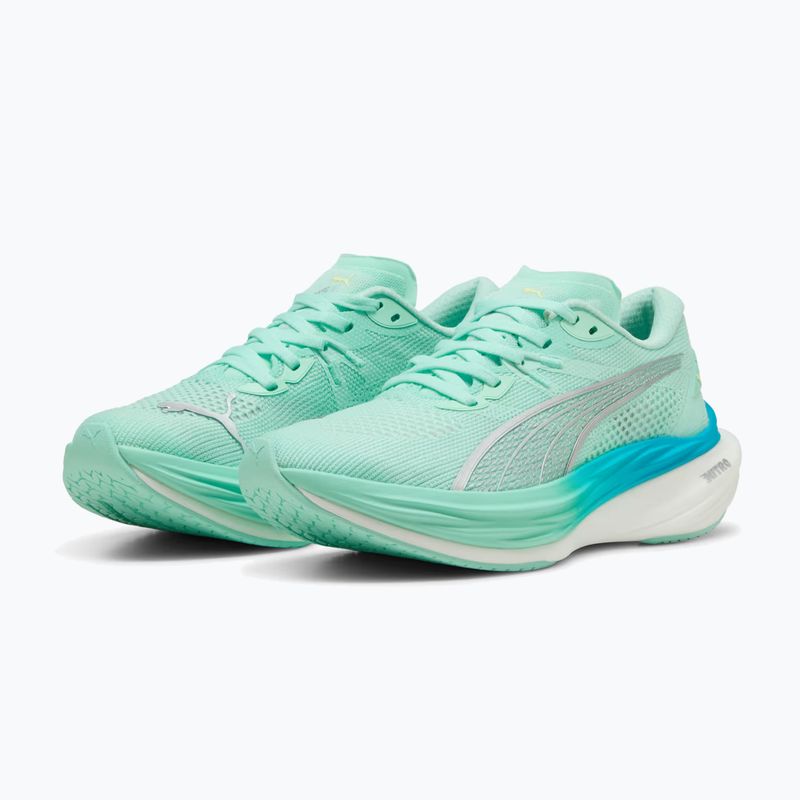 Buty do biegania damskie PUMA Deviate Nitro 3 mint melt/speed blue 4