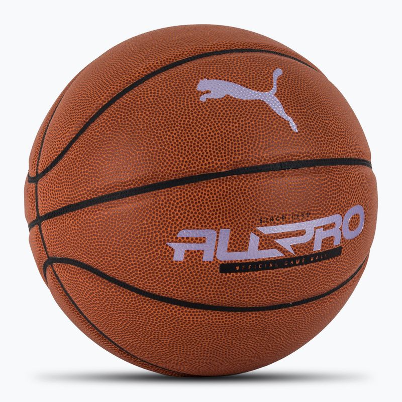 Piłka do koszykówki PUMA teamJAWS All Pro Basketball leather brown/puma black rozmiar 7 2