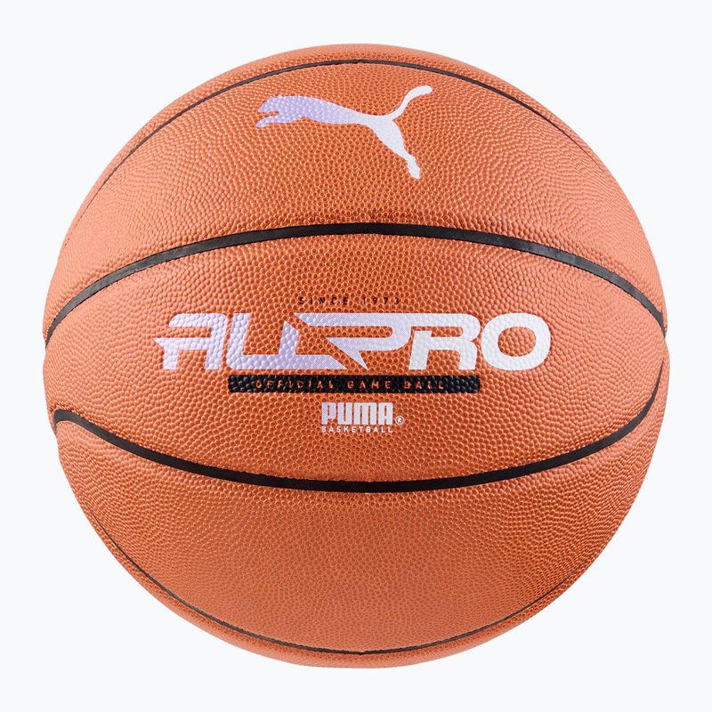 Piłka do koszykówki PUMA teamJAWS All Pro Basketball leather brown/puma black rozmiar 7