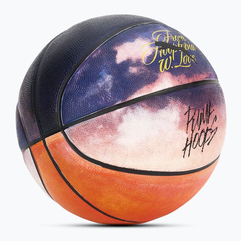 Piłka do koszykówki PUMA Hooptopia Sunset Basketball flame orange/puma black/multicolor rozmiar 7 2