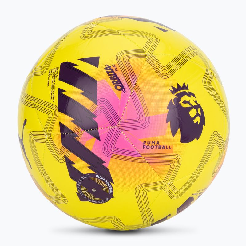 Piłka do piłki nożnej PUMA Orbita Cup PL Lights fluo yellow/multicolor rozmiar 4 2