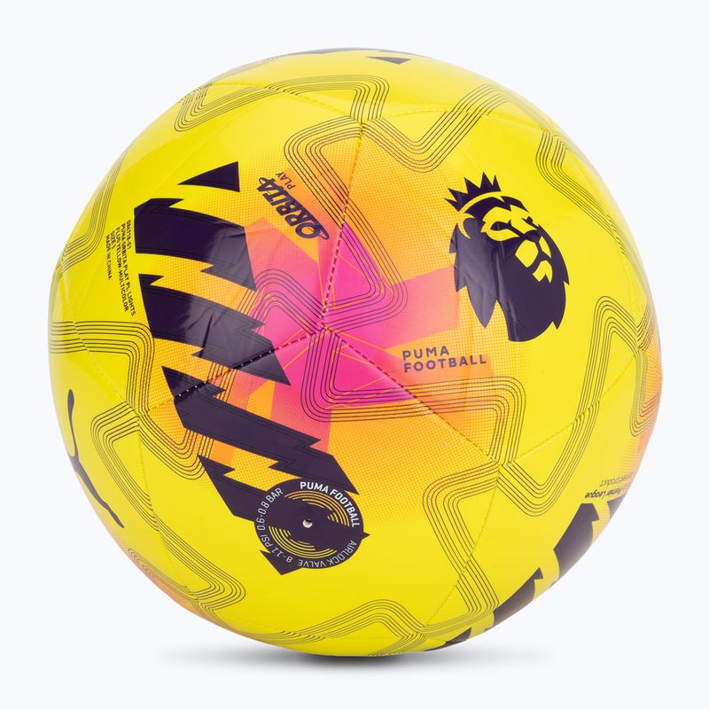 Piłka do piłki nożnej PUMA Orbita Cup PL Lights fluo yellow/multicolor rozmiar 5 2
