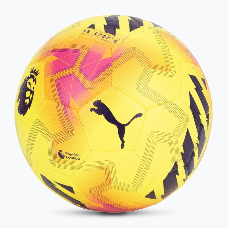 Piłka do piłki nożnej PUMA Orbita Cup PL Lights fluo yellow/multicolor rozmiar 5