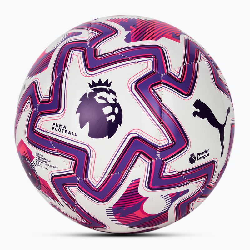 Piłka do piłki nożnej PUMA Orbita Play Premier League Brilliance puma white/multicolor rozmiar 3 2