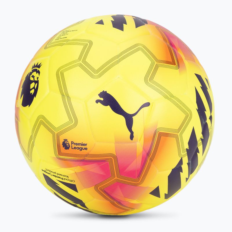 Piłka do piłki nożnej PUMA Orbita Match PL Lights FIFA Quality fluo yellow/multicolor rozmiar 5