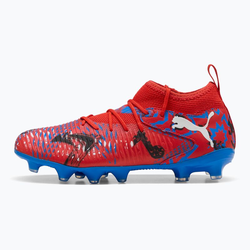 Buty piłkarskie dziecięce PUMA Future 8 Match Playmakers FG/AG Jr puma red/puma black/ultra blue/pink pixel