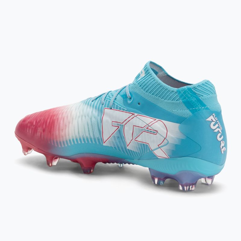 Buty piłkarskie męskie PUMA Future 8 Ultimate Re-Charge FG hero blue/puma white/sunset pink 3