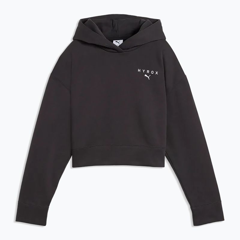 Bluza damska PUMA x HYROX World Cropped Hoodie black/white