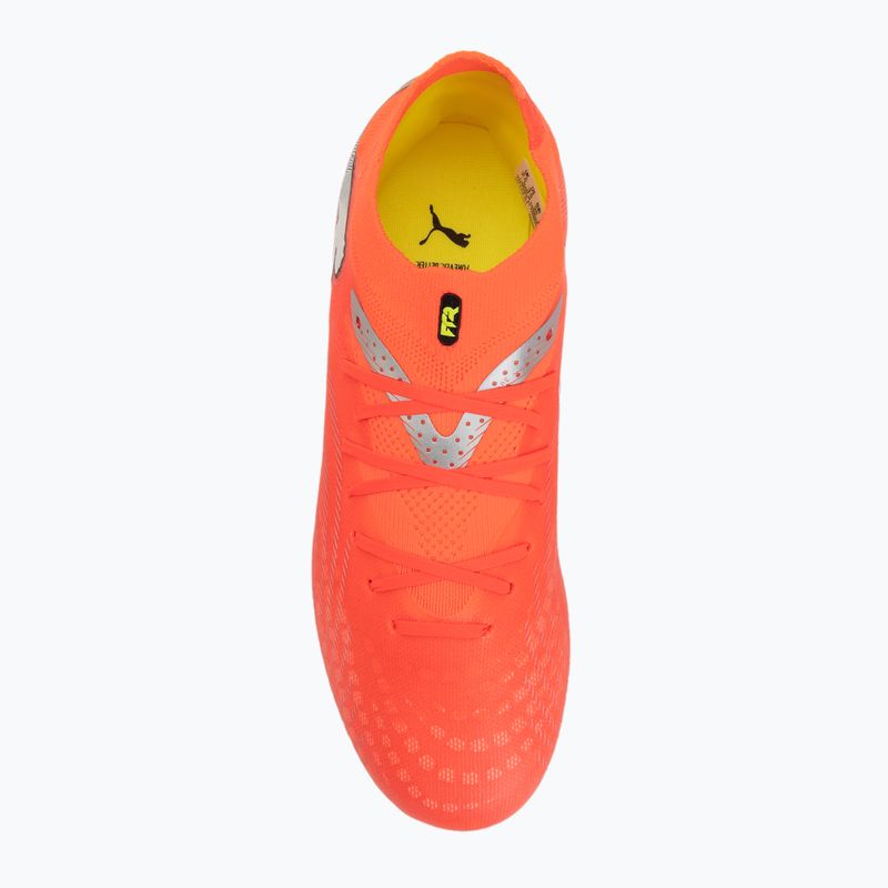 Buty piłkarskie dziecięce PUMA Future 9 Pro FG/AG Jr glowing red/puma white/puma black/puma silver 5