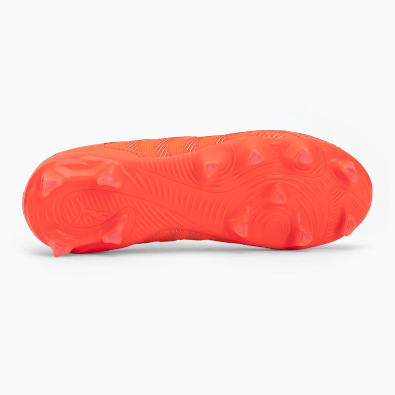 Buty piłkarskie dziecięce PUMA Future 9 Match LL FG/AG Jr glowing red/puma white/puma black/puma silver 4
