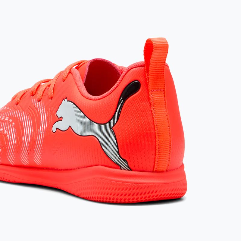 Buty piłkarskie dziecięce PUMA Future 9 Play IT Jr glowing red/puma white/puma black/puma silver 8