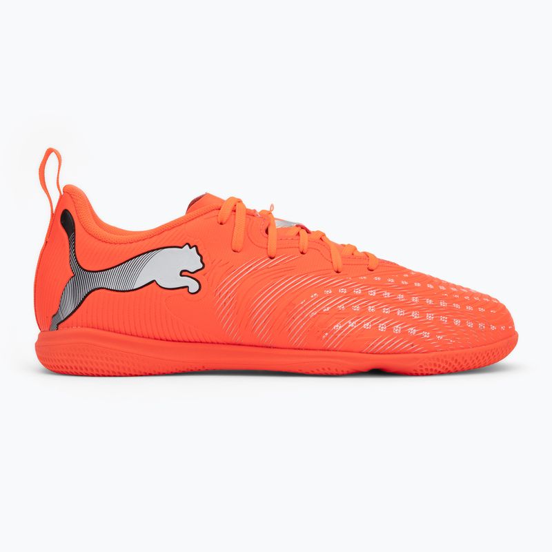 Buty piłkarskie dziecięce PUMA Future 9 Play IT Jr glowing red/puma white/puma black/puma silver 2