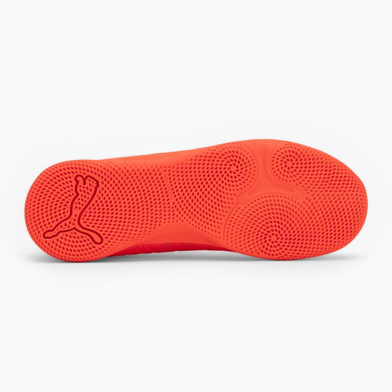 Buty piłkarskie dziecięce PUMA Future 9 Play IT Jr glowing red/puma white/puma black/puma silver 4
