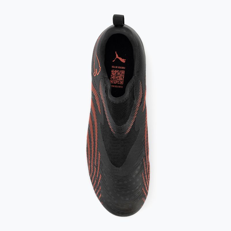 Buty piłkarskie dziecięce PUMA Future 9 Match LL FG/AG Jr puma black/glowing red/strong grey 5