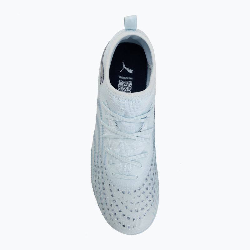 Buty piłkarskie dziecięce PUMA Future 9 Match TT + Mid Jr icy blue/puma white/blue jewel 5