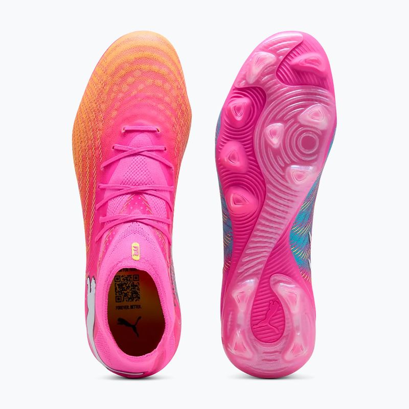 Buty piłkarskie PUMA Future 9 Pro FG/AG poison pink/sun stream/bright aqua/puma white 3