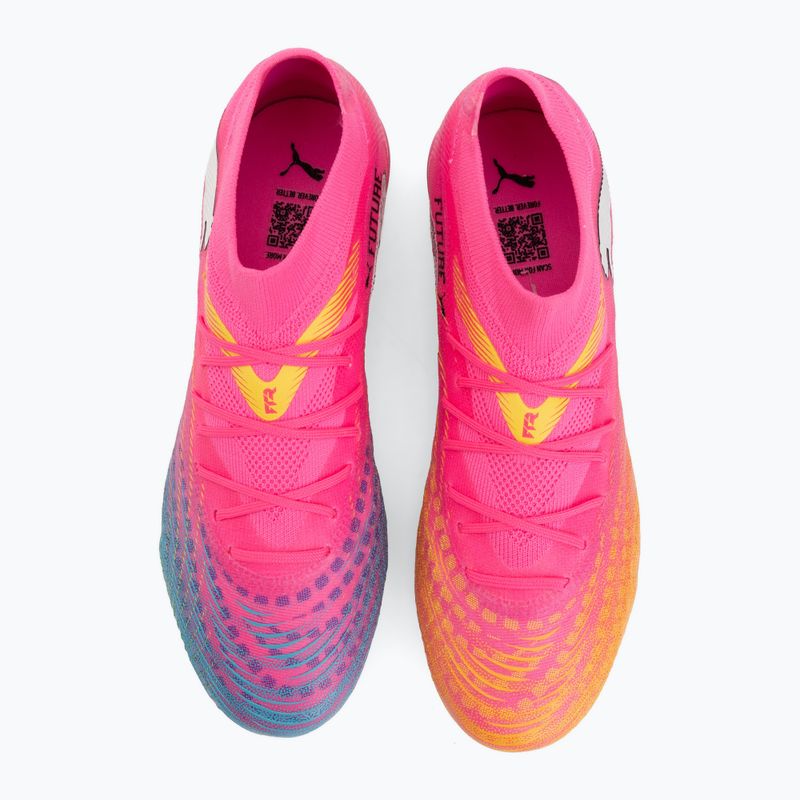 Buty piłkarskie PUMA Future 9 Match FG/AG poison pink/puma wht/sun stream/bright aqua/puma blk 5
