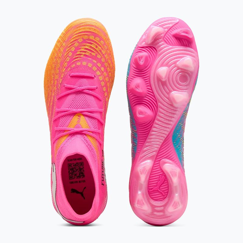 Buty piłkarskie PUMA Future 9 Match FG/AG poison pink/puma wht/sun stream/bright aqua/puma blk 3