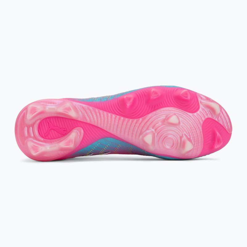 Buty piłkarskie PUMA Future 9 Match Fusion FG/AG poison pink/puma wht/sun stream/bright aqua/puma blk 4