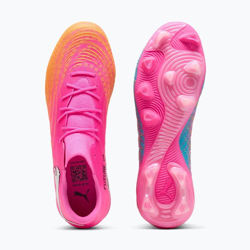 Buty piłkarskie PUMA Future 9 Match Fusion FG/AG poison pink/puma wht/sun stream/bright aqua/puma blk 4