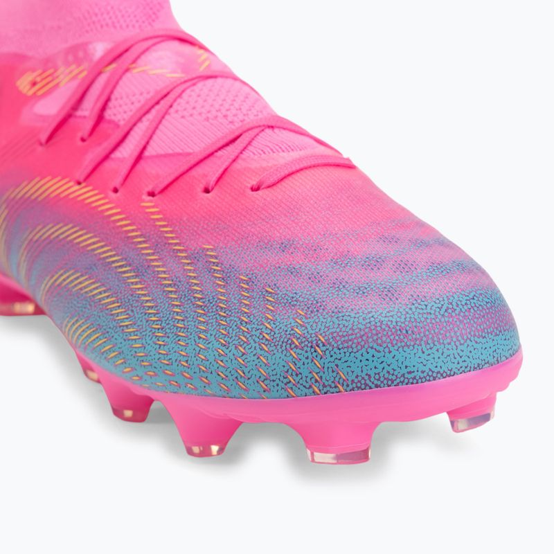 Buty piłkarskie dziecięce PUMA Future 9 Pro FG/AG Jr poison pink/puma wht/sun stream/bright aqua/puma blk 7