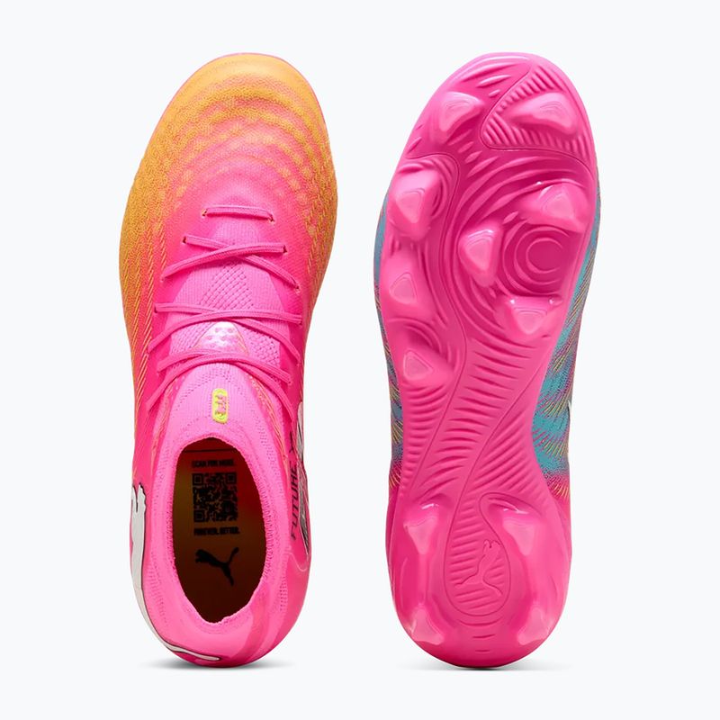 Buty piłkarskie dziecięce PUMA Future 9 Pro FG/AG Jr poison pink/puma wht/sun stream/bright aqua/puma blk 5