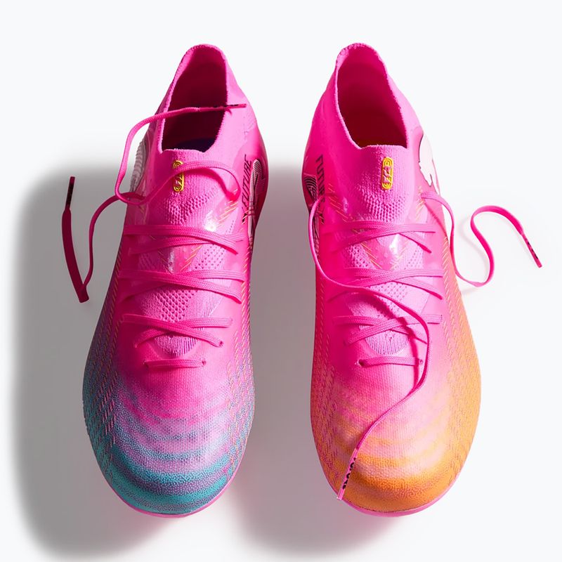 Buty piłkarskie dziecięce PUMA Future 9 Pro FG/AG Jr poison pink/puma wht/sun stream/bright aqua/puma blk 6