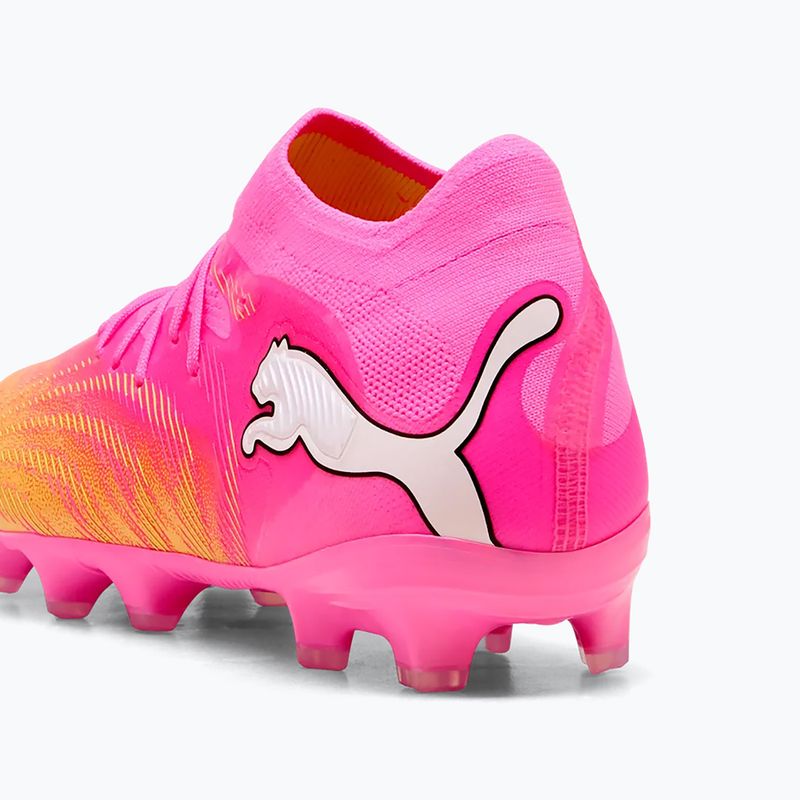 Buty piłkarskie dziecięce PUMA Future 9 Pro FG/AG Jr poison pink/puma wht/sun stream/bright aqua/puma blk 7