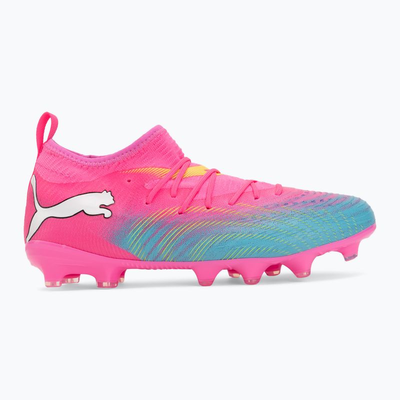 Buty piłkarskie dziecięce PUMA Future 9 Match FG/AG Jr poison pink/puma wht/sun stream/bright aqua/puma blk 2