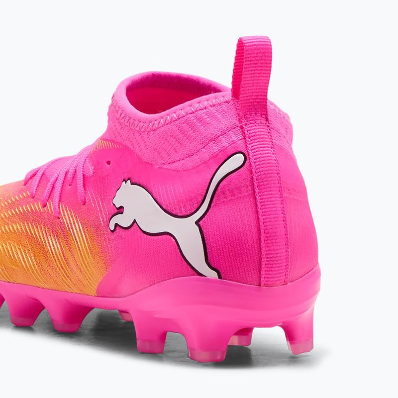 Buty piłkarskie dziecięce PUMA Future 9 Match FG/AG Jr poison pink/puma wht/sun stream/bright aqua/puma blk 5