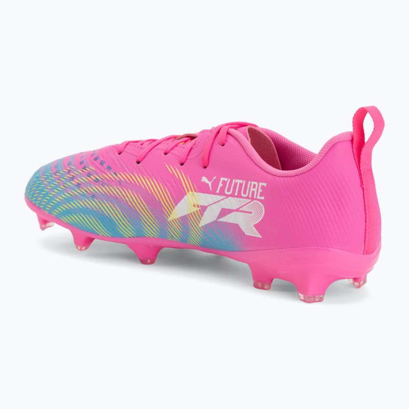 Buty piłkarskie dziecięce PUMA Future 9 Play FG/AG Jr poison pink/puma wht/sun stream/bright aqua/puma blk 3