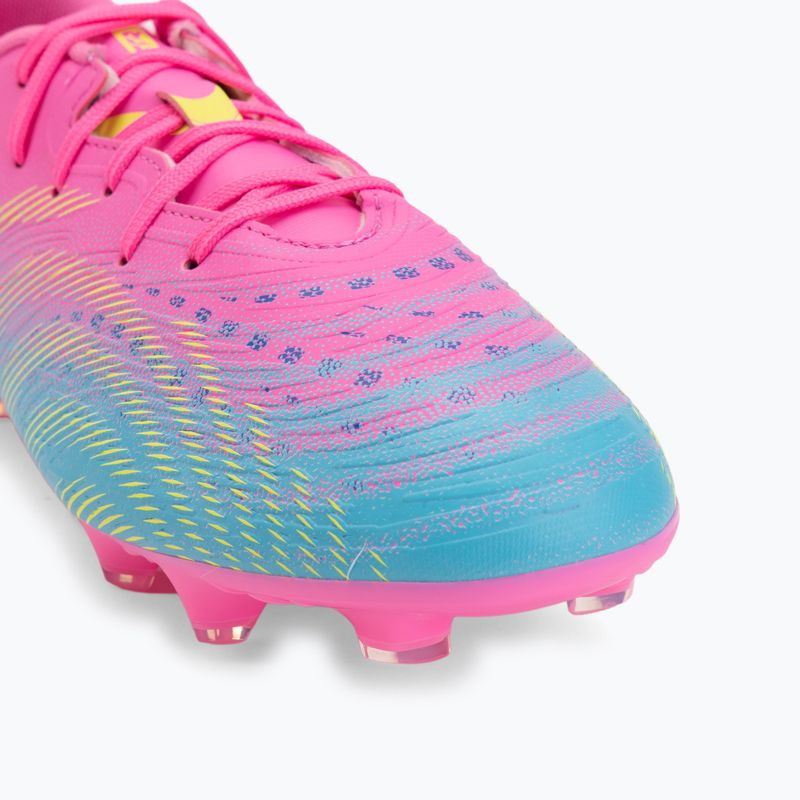 Buty piłkarskie dziecięce PUMA Future 9 Play FG/AG Jr poison pink/puma wht/sun stream/bright aqua/puma blk 7