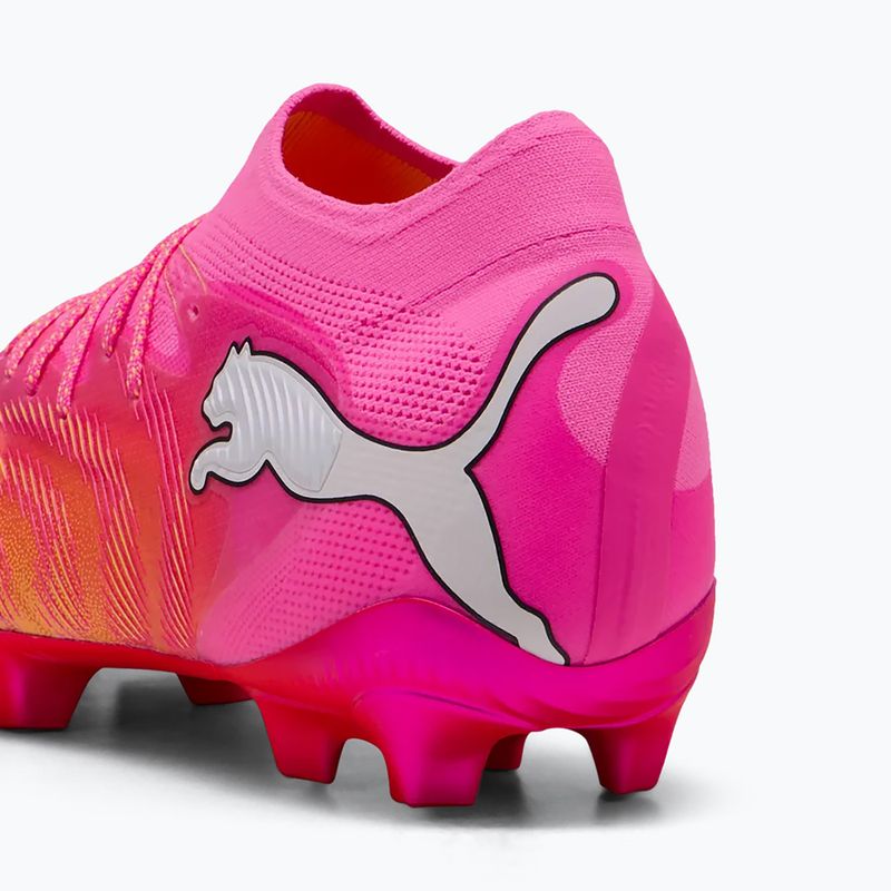 Buty piłkarskie PUMA Future 9 Ultimate FG poison pink/puma wht/sun stream/bright aqua/puma blk 4