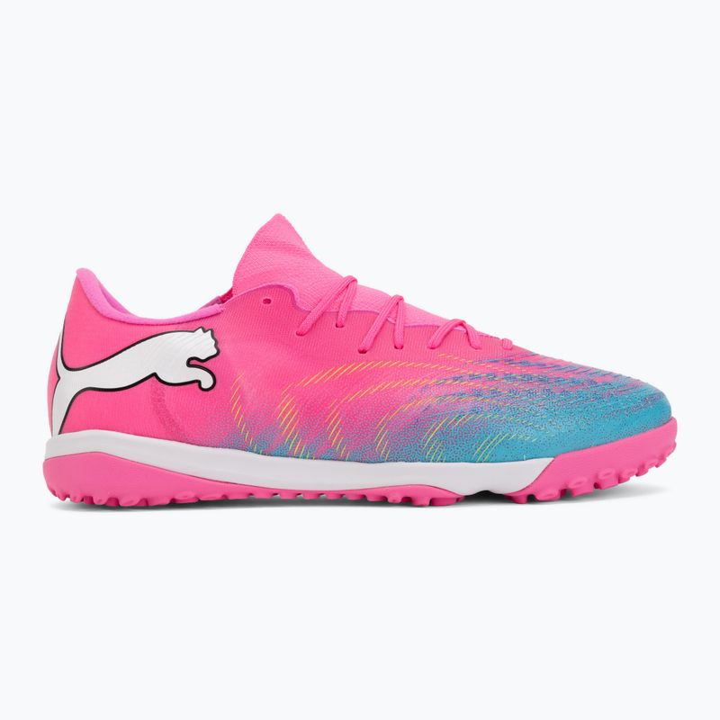 Buty piłkarskie PUMA Future 9 Match Fusion TT poison pink/puma wht/sun stream/bright aqua/puma blk 2
